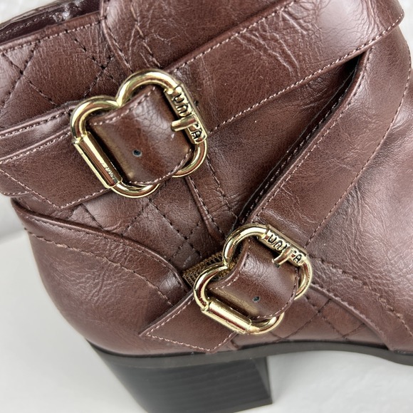 Ankle Booties Women's 6 Ankle Zip Buckle Boots Quilted Fall Fashion Boho Lagen - Picture 2 of 8